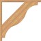 Ekena Millwork Funston Block Smooth Bracket w/ Offset Brace, Western Red Cedar, 3 1/2"W x 34"D x 34"H BKT0402X34X34FST05SWR - alternate 4